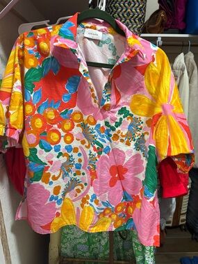 Adrienne Colorful Floral Top